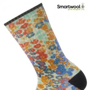 스마트울 Athletic Meadow Print Crew Socks