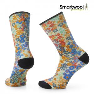 스마트울 Athletic Meadow Print Crew Socks