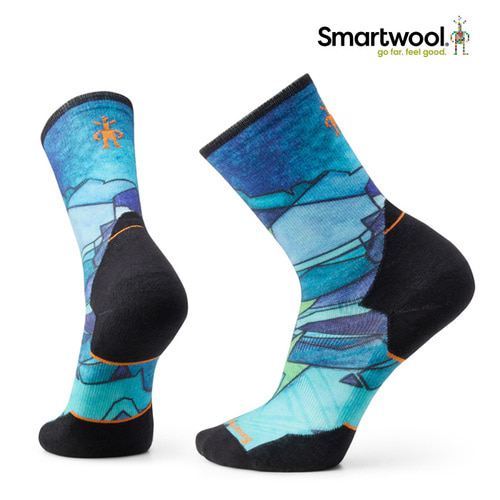스마트울 Athlete Edition Run Print Crew Socks