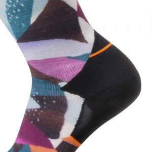 스마트울 W Athlete Edition Run Mosaic Pieces Print Crew Socks