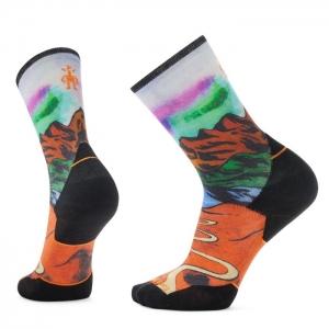 스마트울 Trail Run Targeted Cushion Singletrack Print Crew Socks