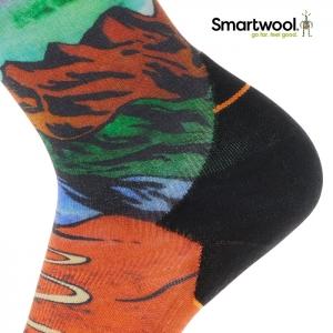 스마트울 Trail Run Targeted Cushion Singletrack Print Crew Socks