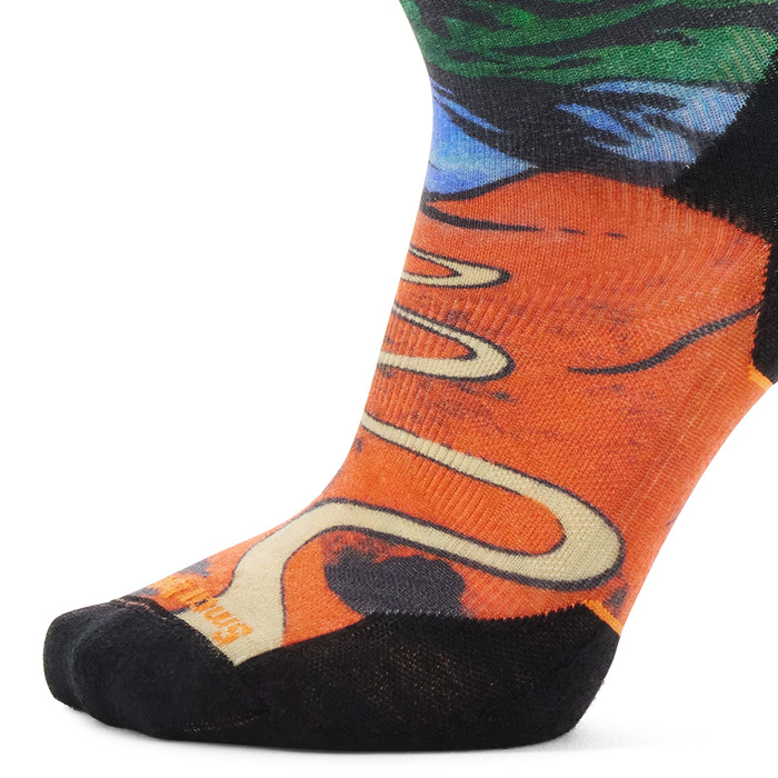 스마트울 Trail Run Targeted Cushion Singletrack Print Crew Socks