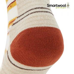 스마트울 W Hike Light Cushion Stitch Stripe Mid Crew Socks 여성