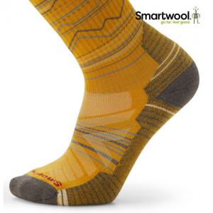 스마트울 Hike Light Cushion Mountain Range Pattern Crew Socks