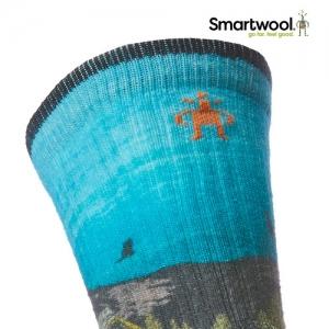 스마트울 Hike Light Cushion Great Excursion Print Crew Socks