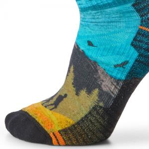 스마트울 Hike Light Cushion Great Excursion Print Crew Socks