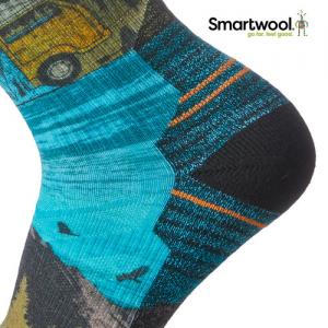 스마트울 Hike Light Cushion Great Excursion Print Crew Socks