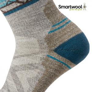 스마트울 W H Light Cushion Zig Zag Valley Mid Crew Socks