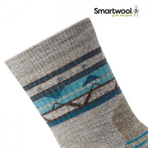 스마트울 W H Light Cushion Zig Zag Valley Mid Crew Socks