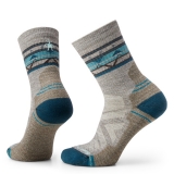 스마트울 W H Light Cushion Zig Zag Valley Mid Crew Socks