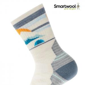 스마트울 W Hike Light Cushion Mountain Moon Crew Socks