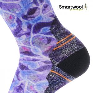스마트울 W Hike Light Cushion Floral Print Crew Socks