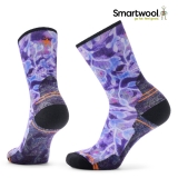 스마트울 W Hike Light Cushion Floral Print Crew Socks