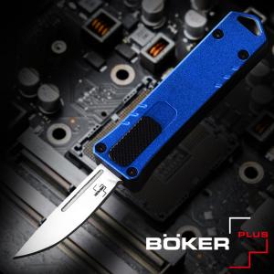 보커 마이크로 USB OTF(F) 블루 오토매틱 전방 비출식 나이프
