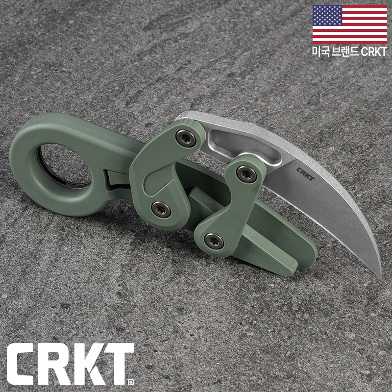CRKT 프로보크(F) 그린 카람빗 나이프
