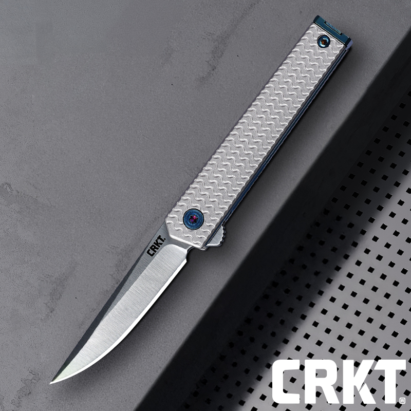 CRKT CEO 마이크로플리퍼 드롭 포인트(F) 폴딩 나이프