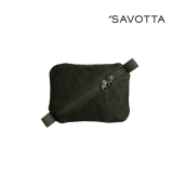 사보타 벨크로 부착형 메쉬 파우치 - 올리브그린