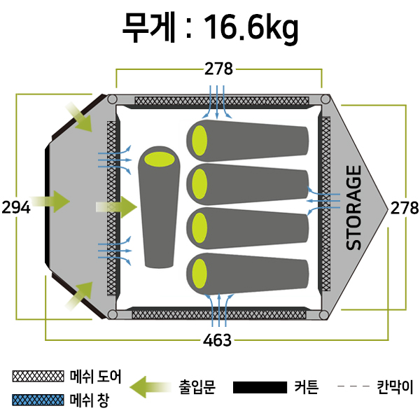 젬파이어 프론토 5 V2 에어텐트