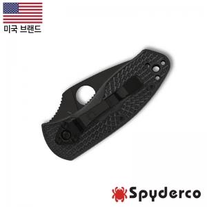 스파이더코 앰비셔스 FRN(F) 블랙 폴딩 나이프
