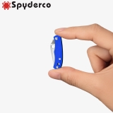 스파이더코 버그(F) 블루 폴딩 나이프