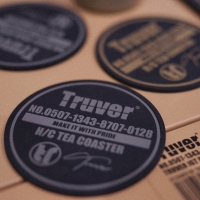 트루버 티코스터 2개 세트 실리콘 컵받침 실리콘 코스타