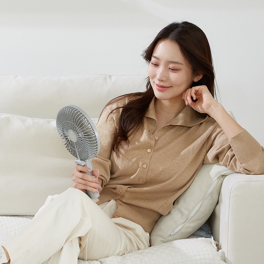 크레모아 팬 핸디A라이트 휴대용 선풍기 손풍기 접이식 4900mAh