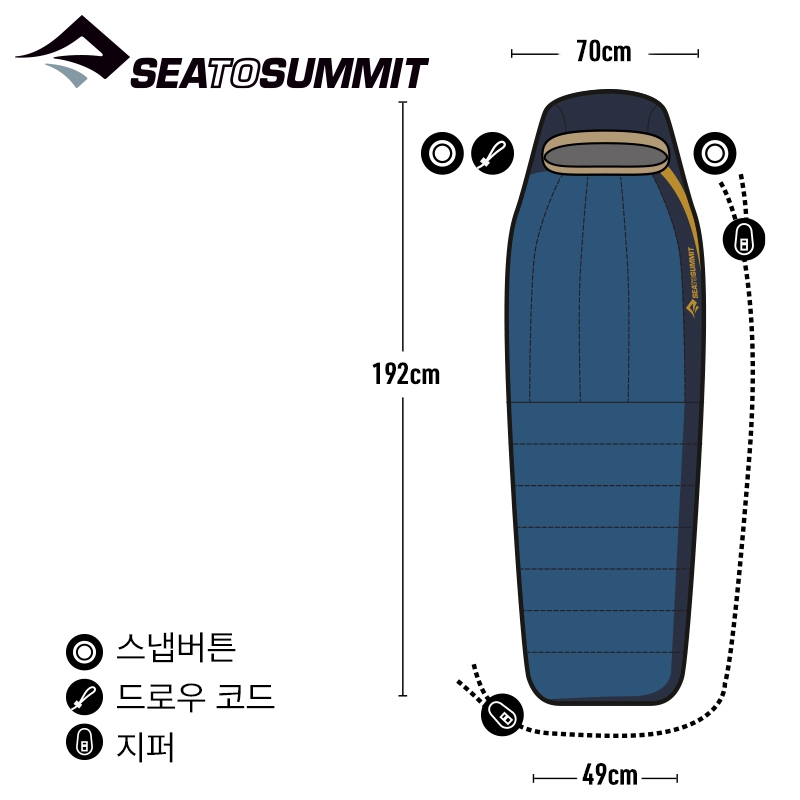씨투써밋 서킷 -9도 숏 다운 침낭