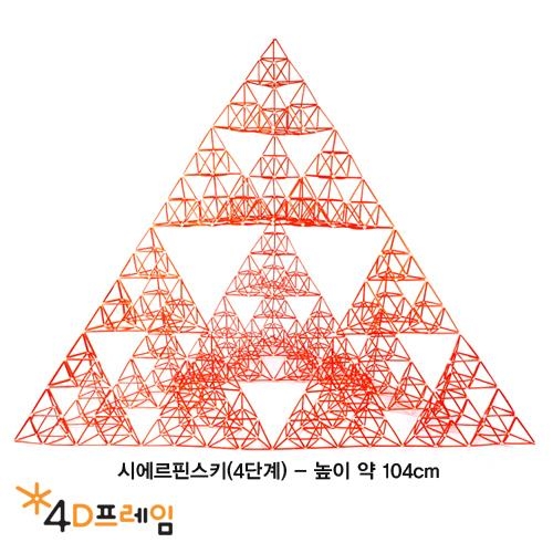 4D프레임 시에르핀스키 삼각형(정삼각 4단계)