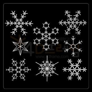 4D프레임 눈 결정체1(소)