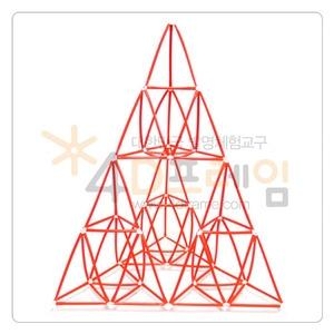 4D프레임 시에르핀스키 삼각형(이등변 2단계)