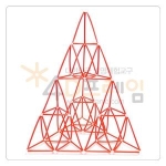 4D프레임 시에르핀스키 삼각형(이등변 2단계)