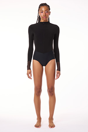 이리나 슬리브드 레오타드(블랙)