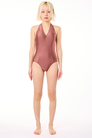 카라 홀터 레오타드(브릭)