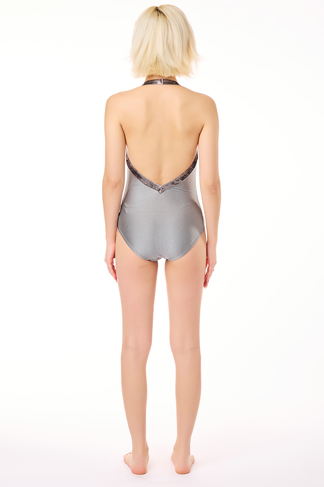 카라 벨벳 레오타드(라이트그레이) 3