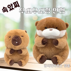 속았지 우소우소짱 인형 25cm 다크브라운