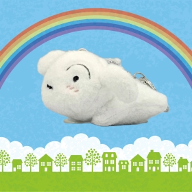 흰둥이 키링 8cm