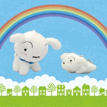흰둥이 인형 키링 10cm