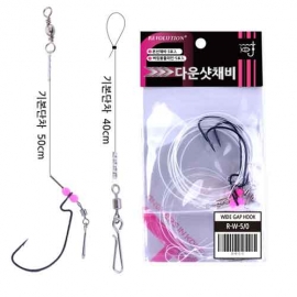 [레볼루션] 광어 다운샷 채비 와이드갭 스트레이트