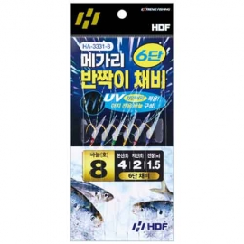 [해동] HA-3331 메가리 반짝이 채비 6단