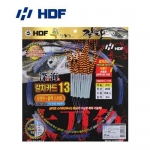 [해동] HA-1425 심해갈치카드 13 갈치채비 (오렌지+블랙 스커트)