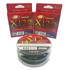 [DI태클] 12합사 X12 PE - 250M , 5color