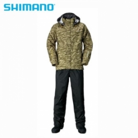[시마노] RA-027Q DS베이직 슈트 카키퍼시픽카모/낚시복 비옷 루어낚시복 우비