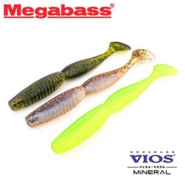 [메가배스] 슈퍼스핀들 5인치 바이오스 광어 다운샷웜