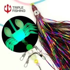 [트리플피싱] 대왕문어 고수채비 피문어채비 야광크랩