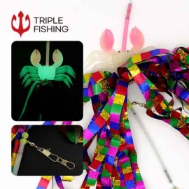 [트리플] 거꾸로 문어채비 색동스커트 버림봉돌채비