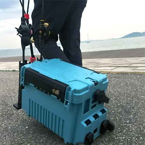 기맥킨 구르마 캐리어 메이호 다이와 호환 태클박스 바퀴 -블랙-