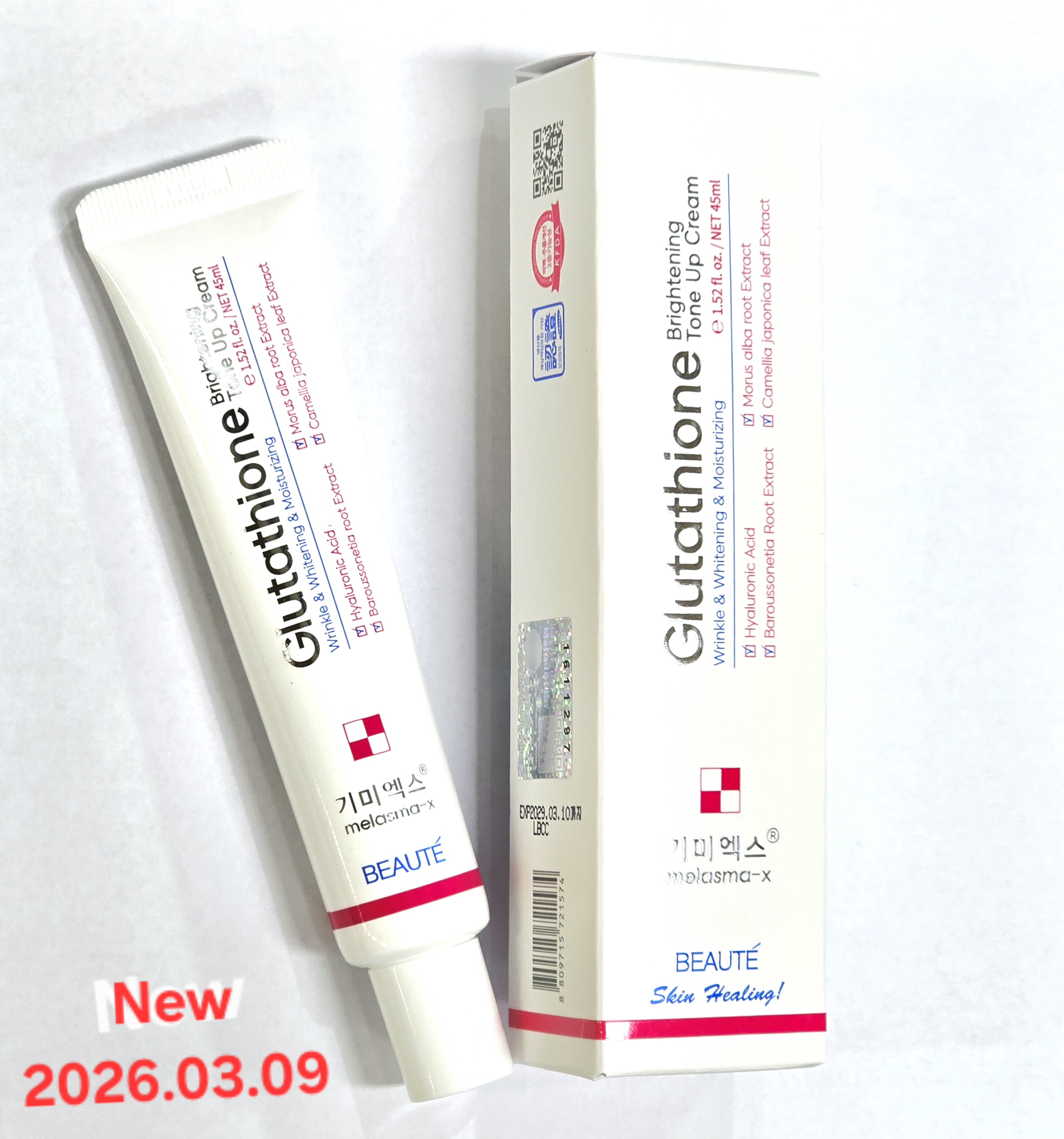 기미엑스 글루타치온 브라이트닝 톤업크림 (45ml)   Melasma-X Glutathione Brightening Tone up Cream (45ml)