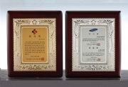 K10-191-1 나무진주상패(봉황)