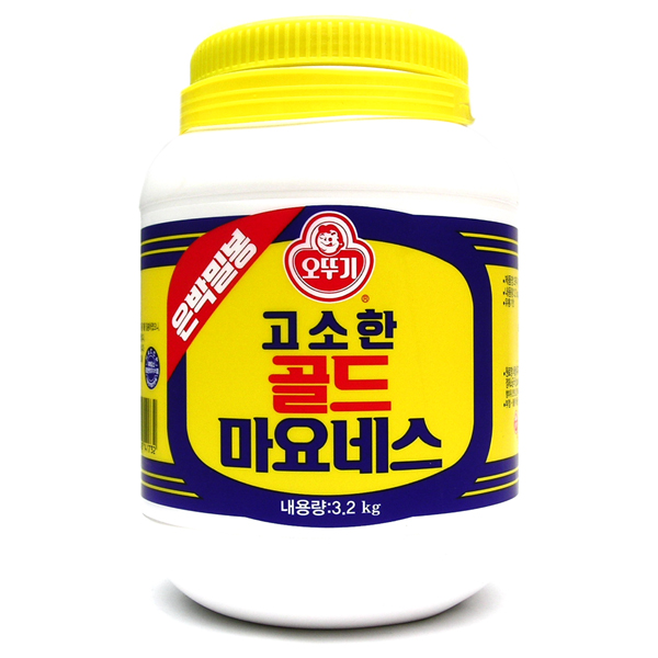 오뚜기 고소한 골드 마요네즈 3.2kg /은박 /원통 업소용